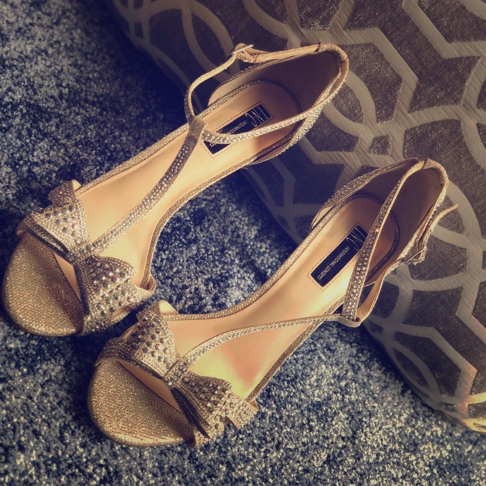 I.N.C. Reese Rhinestone Bow Evening Heels